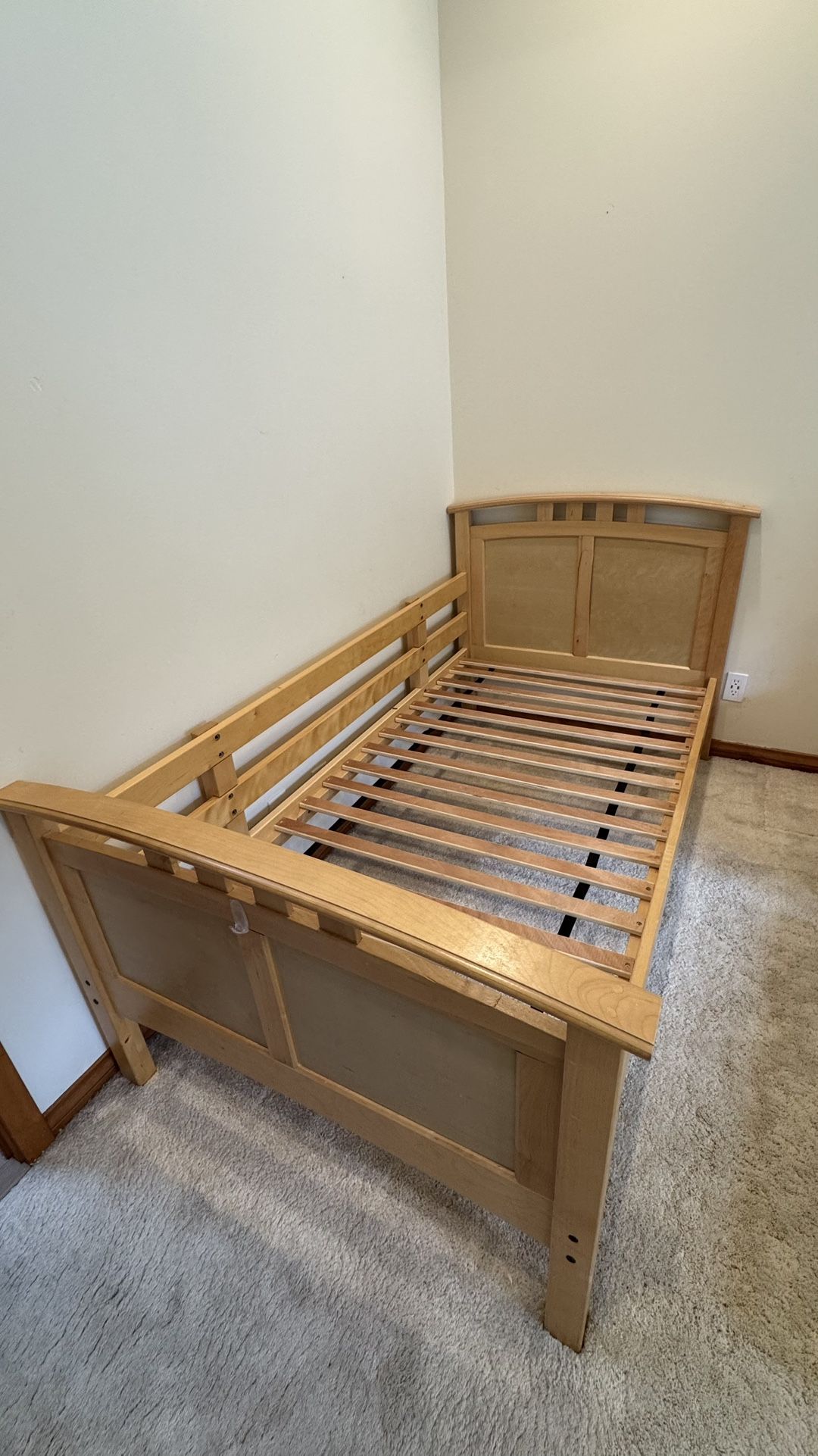 Twin Size Bedroom Set With Matching Bookcase