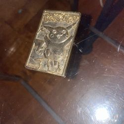 Gold Pokémon Collectors Card