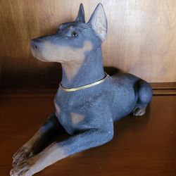 Sandcast Red Doberman Pincher 