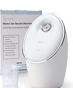 New in Box: Spaire Nano Ion Facial Steamer - WHITE