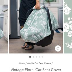 Muslin Carseat Cover 