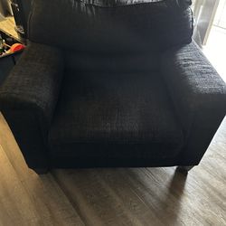 Black Oversized Accent Chair