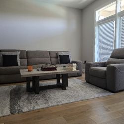 Ashley - Mabton Dual Power Sofa and Recliner- Like New