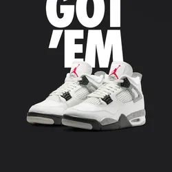 Air Jordan’s Retro 4’s Cement Size 13 Men’s