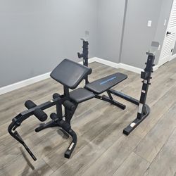 Used Proform OLYMPIC BENCH WITH RACK