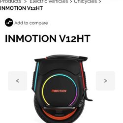 Inmotion Electric Unicycle V12 HT