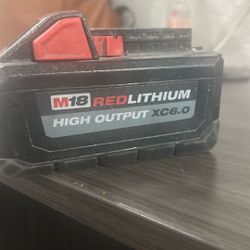 M18 Milwaukee Battery  6.0 