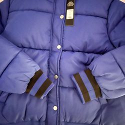 Puffer Jacket Dark Royal blue Women’s Large/ men’s Small