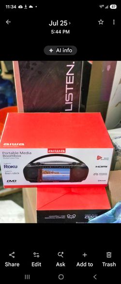 Aiwa Portable Media Boombox