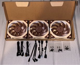 3x Noctua NF-A12X25 G2 PWM Premium Quality Quiet PC Fans