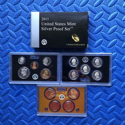 New 2011 Silver Proof US Mint Coin Set