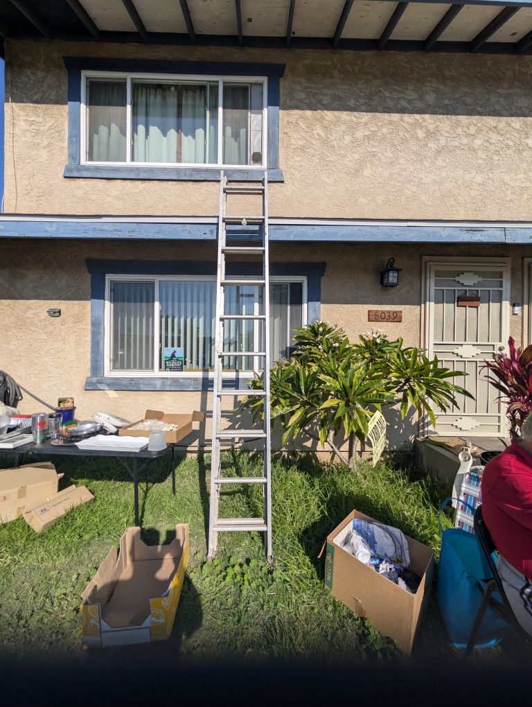 25 foot metal ladder.