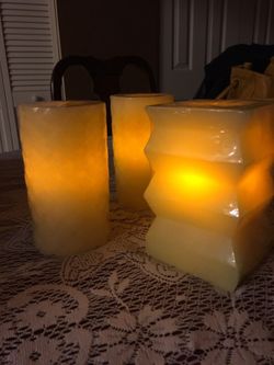 6 inch battery lit candles