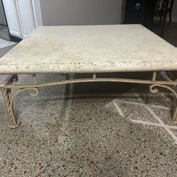 Metal And Wood  Coffee Table 