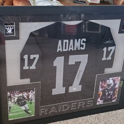 Las Vegas Raiders Davonte Adams Beckett Certified Autographed Jersey  Fresno State Bulldogs Alumni