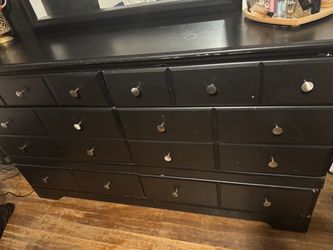 Black dresser with Mirror