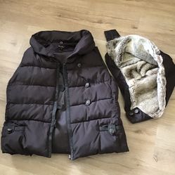 Basic house Detachable Hooded Padded Vest