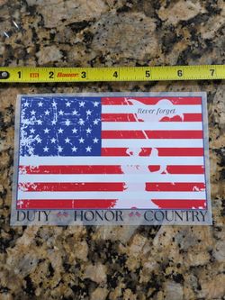 DTF T-shirt/Bag Transfer "Duty Honor Country"