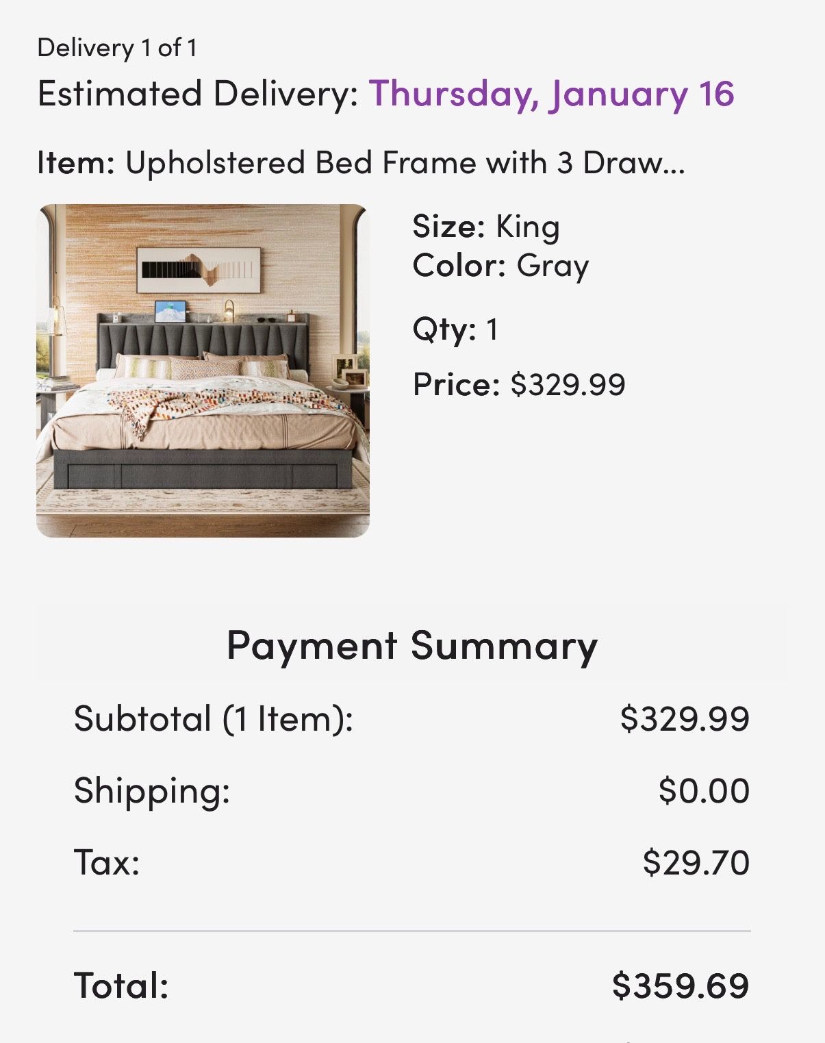 King Size Bed Frame