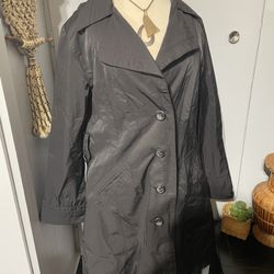 Women’s Ambition’s Black Rain ☔️ Coat 🧥 Size Large 