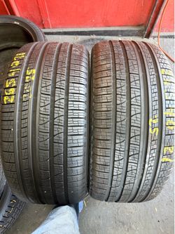 21” tires pirelli 265/40/21 semi new with free installation $300