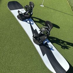 Burton Custom Snowboard - 166W with Burton Mission Flex Bindings (Size Large)