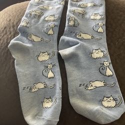 Women’s Socks With Cats Print 