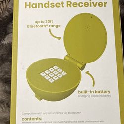 “Wireless Bluetooth Handset Receiver – Retro Phone Style – New”