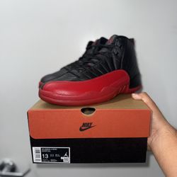 Jordan 12 Flu Game “ Bred “ Size 13