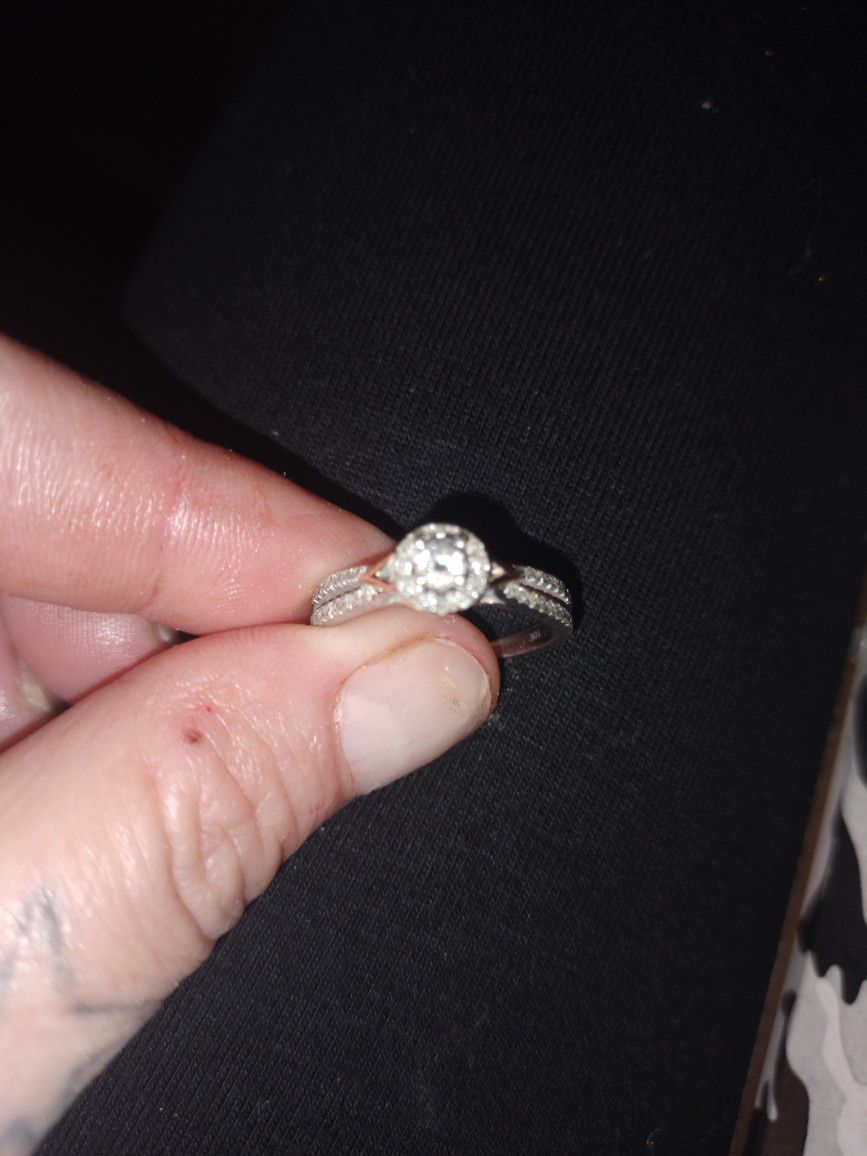 Two Tone Diamond Engagement Ring From Jared's