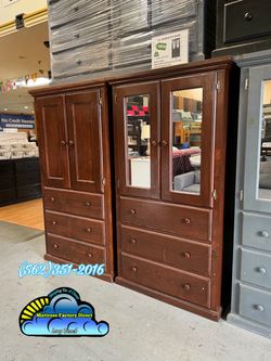 Heavy duty Pine Wood Solid Tall Dresser Closet Instalado Ropero Madera Sólida