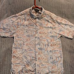 Finest Silk Size Medium Button Down Shirt