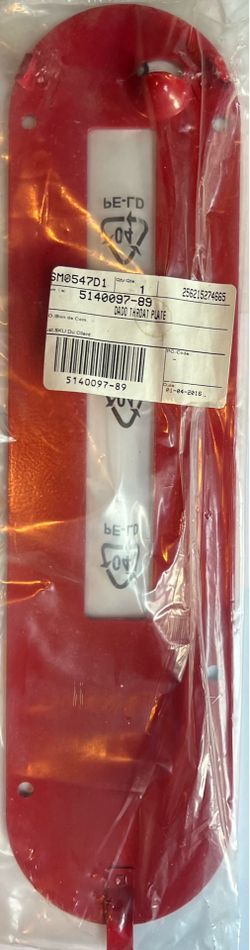 Dado Throat Plate