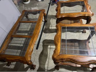 Coffee and End Tables Dark Brown