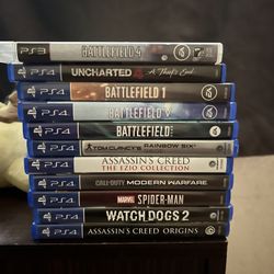 10 PlayStation 4 Games $40