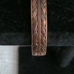 Vintage Cuff Bracelet Two Colors Brass & Copper