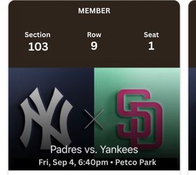 San Diego Padres vs New York Yankees - Fri Sep 4