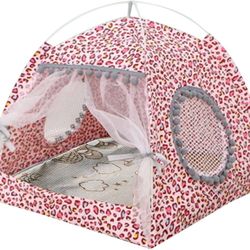 Cat Bed for Indoor Cats Small Dog Bed House Puppy Tent Bed Breathable Cave