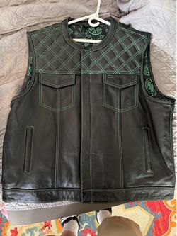 leather biker vest 3 of them