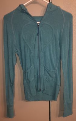NWOT LULU LEMON HOODED ZIP UP JACKET- TURQUOISE