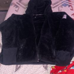 Calvin Klein Sherpa Zip Up Jacket Women