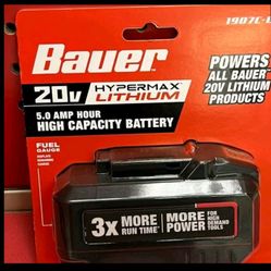 New Bauer 5.0 Batteries