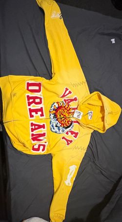 Valley Dreams Yellow Graphic Hoodie