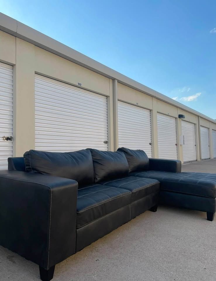 Black Leather Couch