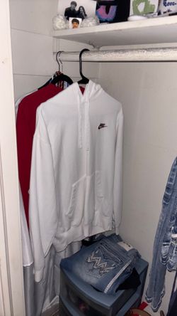 White nike hoodie