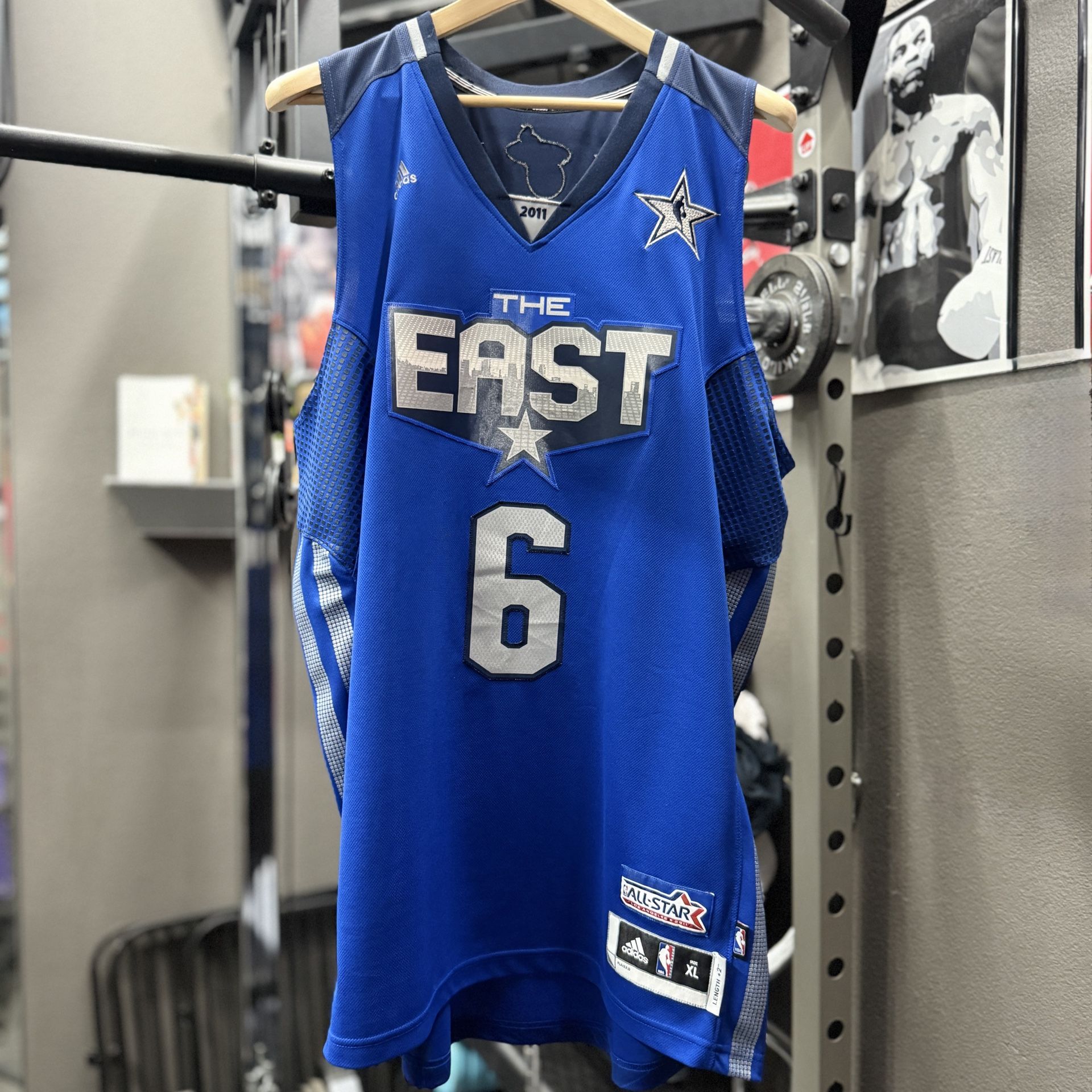 Authentic Adidas Lebron James 2011 All Star Game Swingman Jersey Blue XL NBA