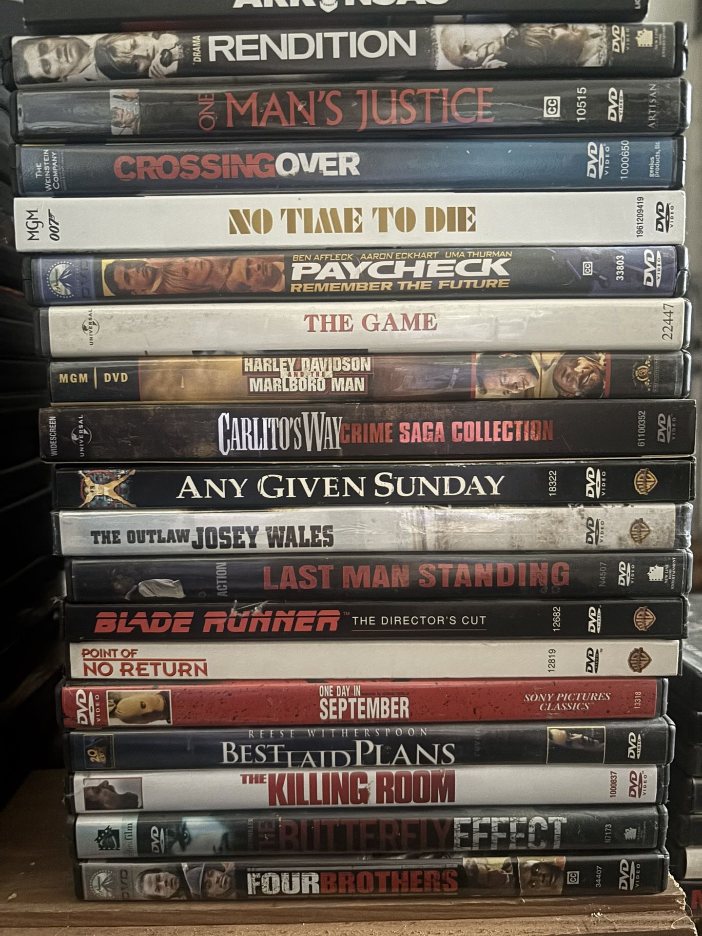 DVD’s - Action/Suspense