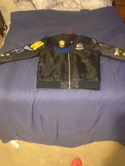 Warriors jacket and hat large