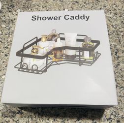 Corner Shower Caddy, 2 Pack Adhesive Shower Corner Organizer Shelves, No Drilling Stainless Steel Shower Storage Rack with Hooks&Toothpaste Ho