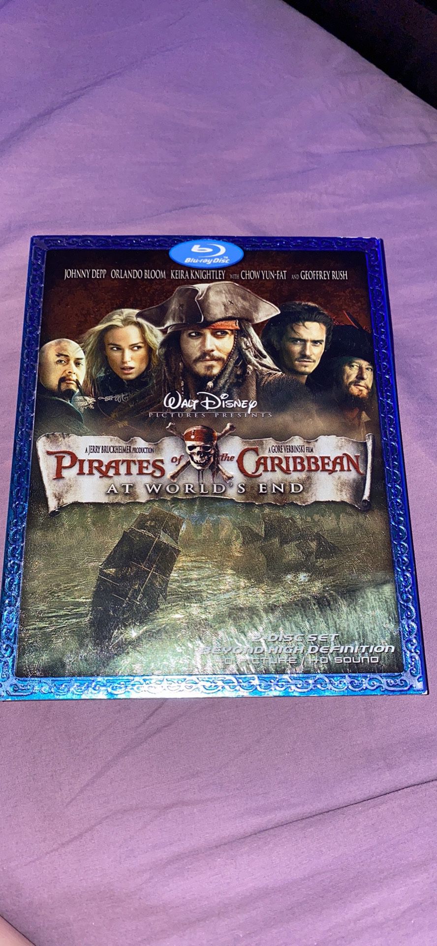 Pirates of the Caribbean 2 disc BluRay DVD At World’s End